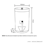 Calentador de agua 10 GL Haceb de Acumulación a Gas Natural blanco - Imagen 6