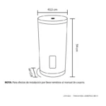 Calentador de Agua de Acumulación Eléctrico Blanco 10 GL Haceb - Imagen 7