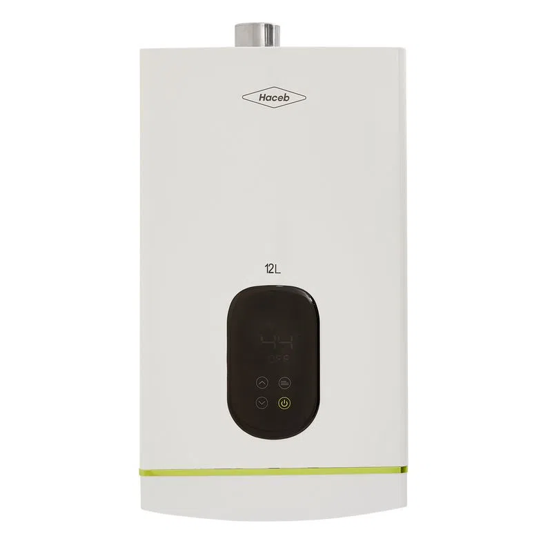 7704353385892_01.webp Calentador Haceb modulante Coral 12 litros de paso a gas natural Tiro Forzado - Imagen 1