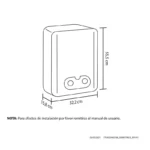 Calentador de agua Haceb Bambú 6 litros de paso a gas natural Tiro Forzado - Imagen 4