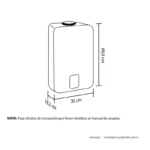 Calentador de agua Haceb Bambú 10 litros de paso a gas natural Tiro Natural - Imagen 4