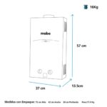 Calentador Mabe de Tiro Forzado 16L Gris Mabe - Imagen 9