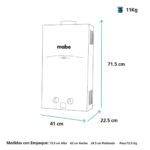 Calentador Mabe de Tiro Natural 12L Blanco - Imagen 6