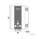 Calentador De Paso a Gas Natural Tiro Natural 8 Lts - Imagen 9