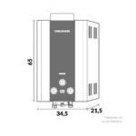 Calentador De Paso a Gas Natural Tiro Natural 10 Lts - Imagen 8